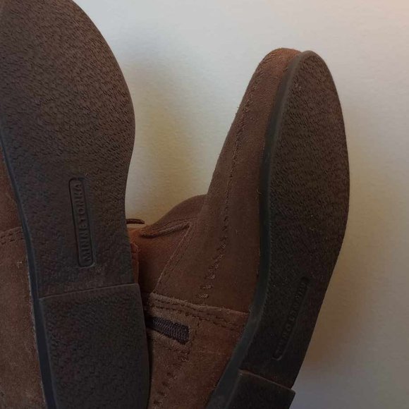 Minnetonka Women's Calf Hi 2-Layer leather Fringe Boot Size 6 - Picture 5 of 7